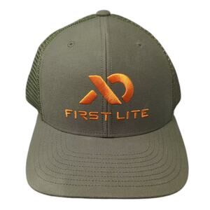 First Lite Trucker Hat Green Orange Snapback Adjustable Mesh Hunting Cap OS